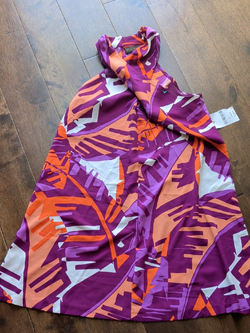 BOLD elements Purple, Orange & White Tropical Dress